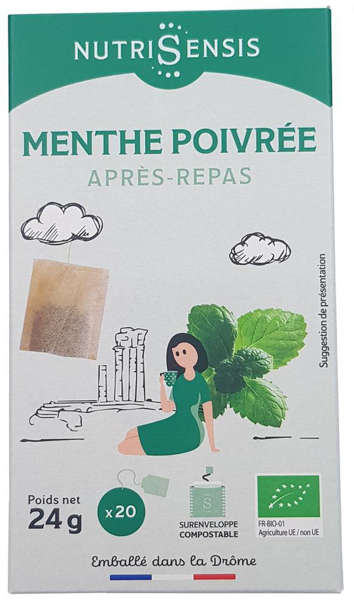 Visuel 1 du produit Menthe poivrée Bio Nutrisensis - 20 sachets