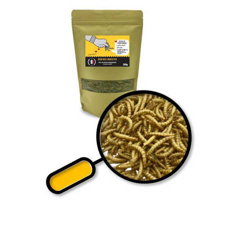 Visuel 1 du produit Vers de farine déshydratés en sachet Distrigalli - 200 g