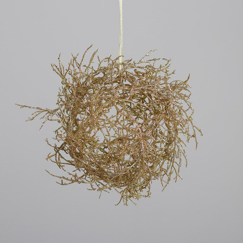 Visuel 1 du produit Branche décorative forme boule or - Ø 27 cm