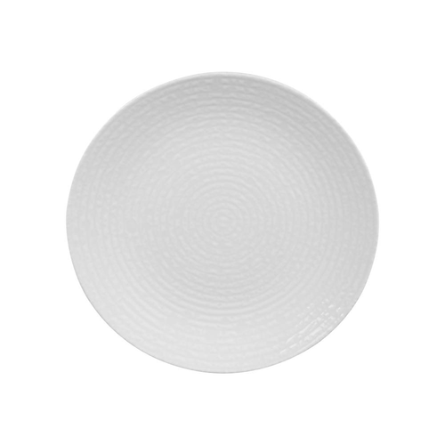 Visuel 1 du produit Assiette plate en grès blanche Ayra - Ø 27 cm