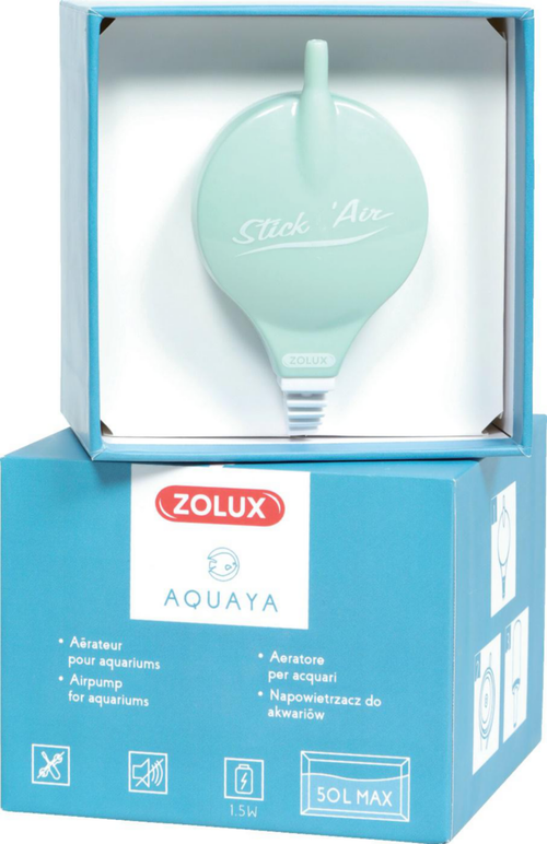 Visuel 1 du produit Pompe à air pour aquarium coloris vert Zolux Stickair Ekaï