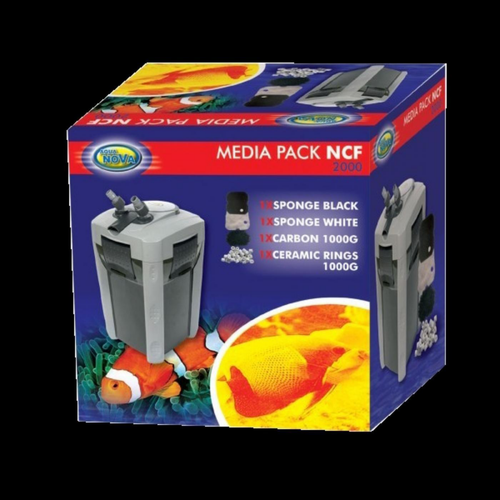 Visuel 2 du produit Pack média pour filtre d'aquarium, spécifique NCF 2000 - AQUA NOVA