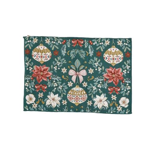 Visuel 1 du produit Set de table en coton et polyéthylène vert Ruban - 50 x 35 cm