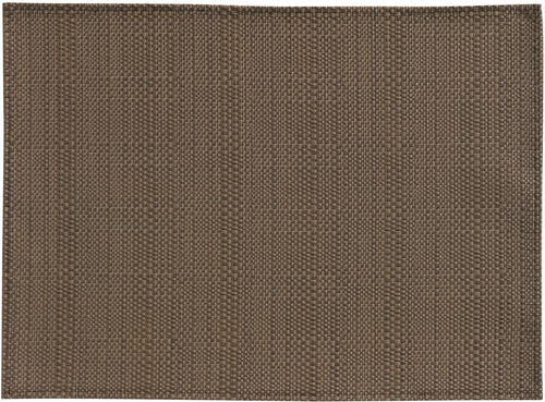 Visuel 1 du produit Set de table PVC et polyester coloris café Canna - 45 x 33 cm