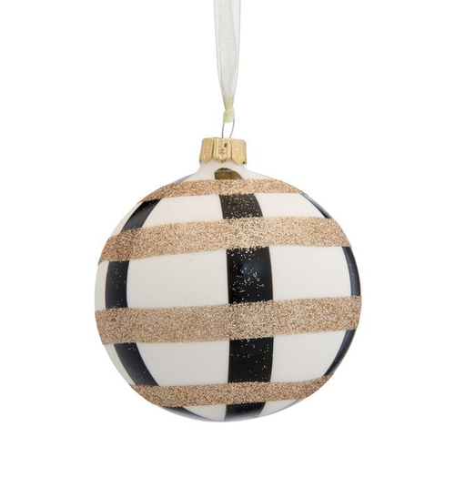 Visuel 1 du produit Suspension boule coloris blanc en verre - Ø 8 cm