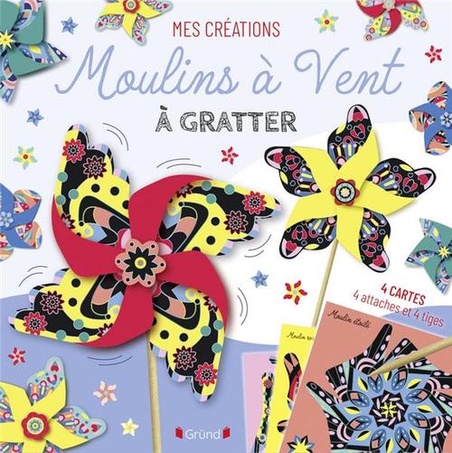 Visuel 1 du produit Livre activité "Moulins à vent à gratter" collection Mes créations aux Éditions Grund