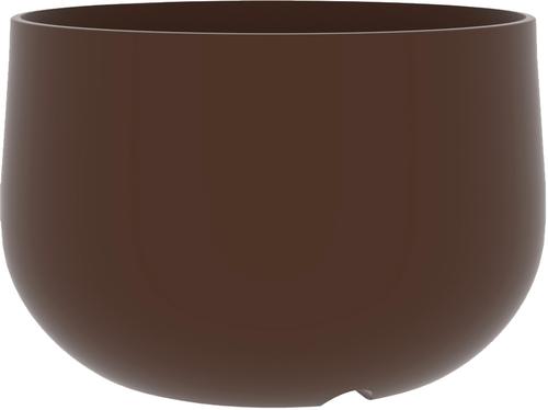 Visuel 1 du produit Pot rond grand volume en polyéthylène coloris corten Chapelu Acaya - Ø 78 x H 48 cm