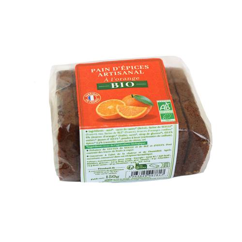 Visuel 1 du produit Pain d’épices à l’orange bio Apidis - 150 g