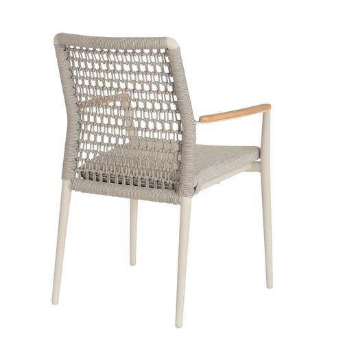 Visuel 7 du produit Fauteuil Maddox alu/teck/corde