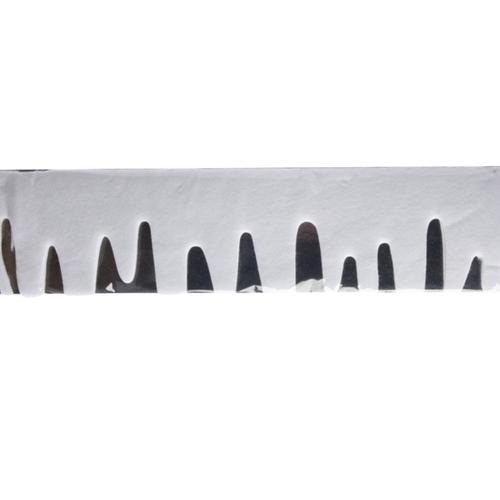 Visuel 1 du produit Bordure de neige guirlande stalactites en ouate coloris blanc - L 180 x 15 cm