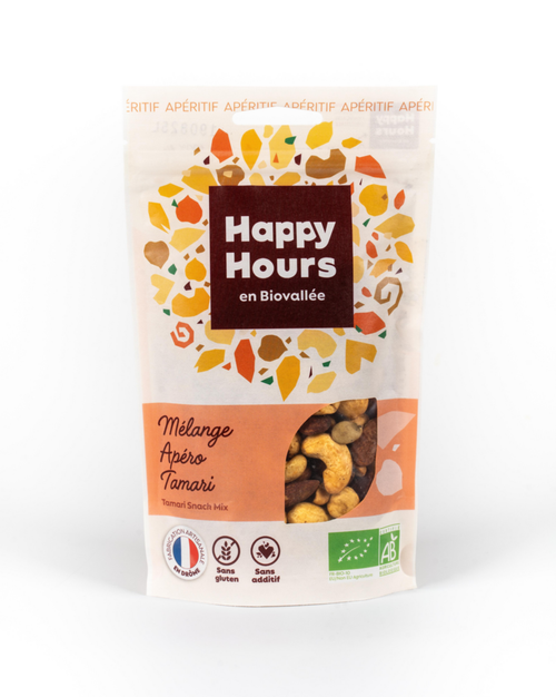 Visuel 1 du produit Sachet mélange tamari bio Happy Hours en Biovallée - 115 g