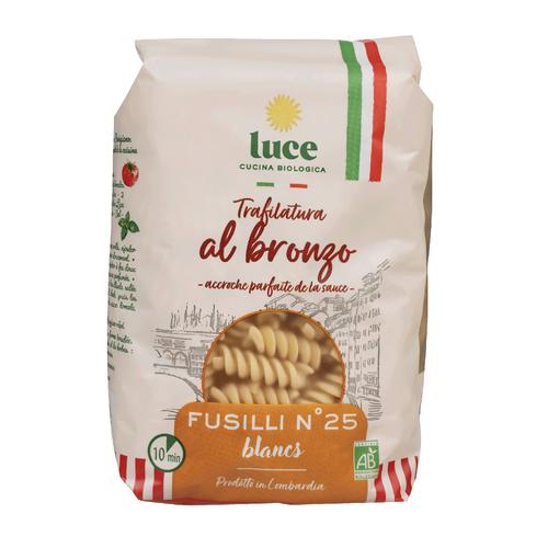 Visuel 1 du produit Sachet de fusilli blancs bronze bio Luce - 500 g