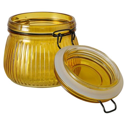 Visuel 2 du produit Bocal de stockage en verre laqué 500 ml Zenda - Ø 13 x H 10 cm