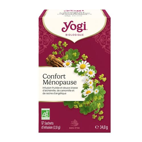 Visuel 1 du produit Infusion Confort ménopause bio Yogi - 17 sachets