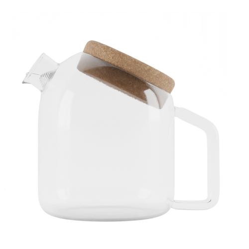 Visuel 2 du produit Théière coloris transparent en verre soufflé Horae - 700 ml