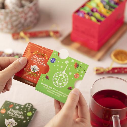Visuel 5 du produit Calendrier de l'Avent à Cartes Bio 25 sachets Englishtea - 45 g