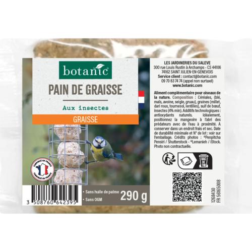 Visuel 1 du produit Pain de graisse aux insectes pour oiseaux du jardin botanic® - 290 g