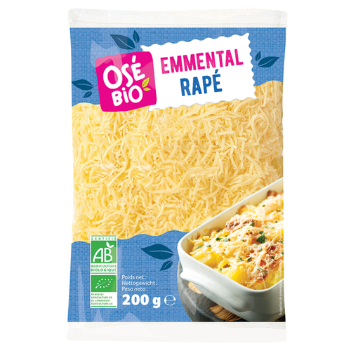 Visuel 1 du produit Emmental rapé Osé bio - 200 g