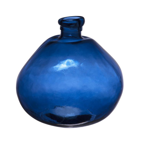 Visuel 1 du produit Vase Simplicity coloris bleu en verre recyclé - 33 cm