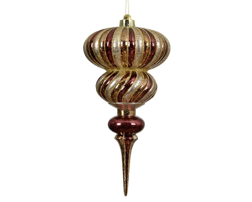 Visuel 1 du produit Ornement long multicolore brillant - Ø 14 x H 28 cm