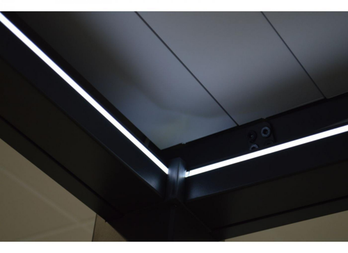 Visuel 7 du produit Tonnelle bioclimatique, lames motorisées, PROLOISIRS Zéphir - 6x4m en aluminium