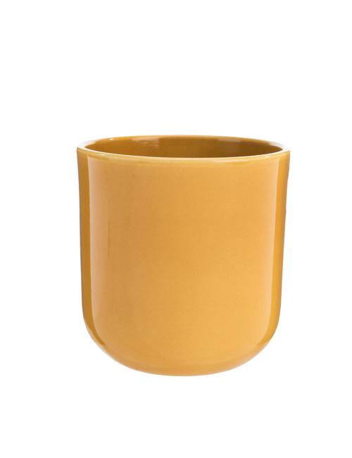 Visuel 1 du produit Cache-pot en céramique coloris miel Série 801 - Ø 12/13 x H 13,5 cm