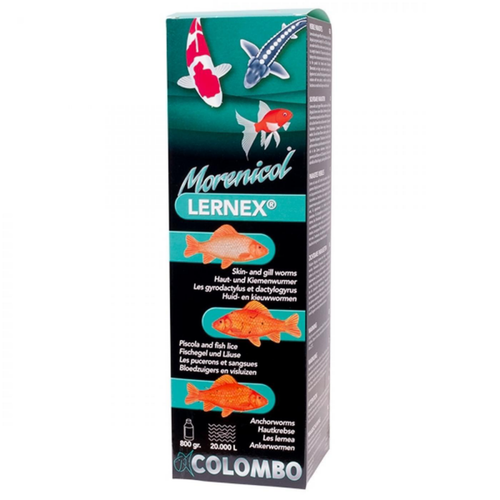 Visuel 1 du produit Traitement pour poissons de bassin - COLOMBO BASSIN Morenicol Lernex - 800g/20000L