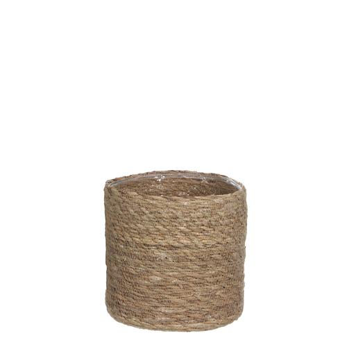 Visuel 1 du produit Panier cache-pot coloris marron en osier Atlantis Mica Decorations - 18 x Ø 18 cm