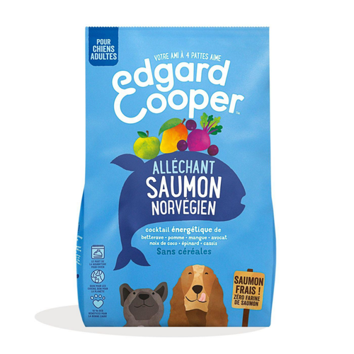 Visuel 1 du produit Croquettes pour chien adulte au saumon sans céréales Edgard & Cooper - 12 kg