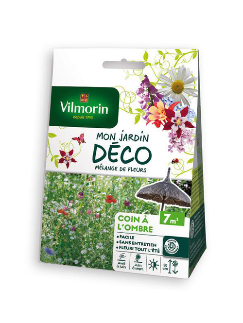 Visuel 1 du produit Mélange de fleurs Coin à l'ombre Vilmorin - graines à semer 7 m² de surface