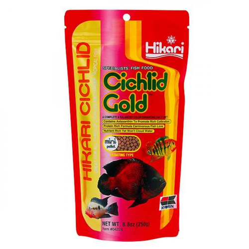 Visuel 1 du produit Nourriture poissons aquarium - HIKARI AQUARIUM Cichlid Gold Mini- 250g