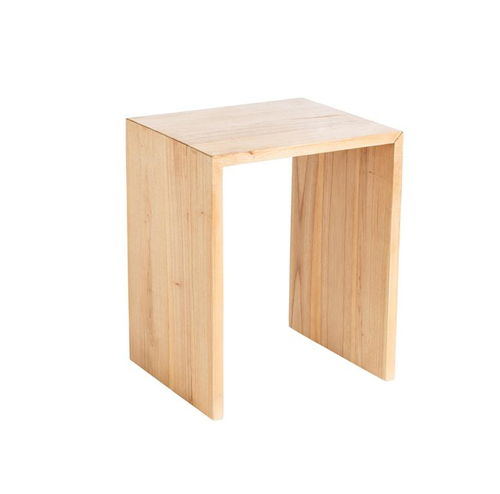 Visuel 1 du produit Table gigogne coloris beige en bois de mindi - 45 x 40 x 55 cm