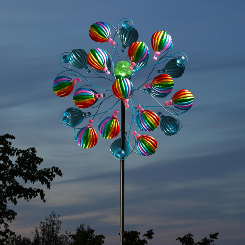 Visuel 3 du produit Eolienne solaire SkyRunner coloris bleu en métal Smartgarden - 213 x 58 x 25,5 cm