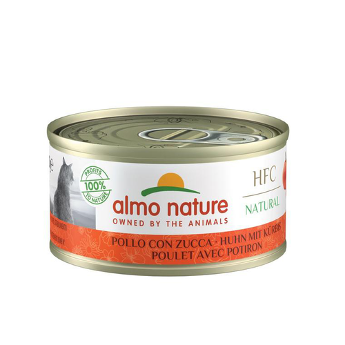 Visuel 1 du produit Pâtée pour chat au poulet avec potiron HFC Natural Almo Nature - 70 g
