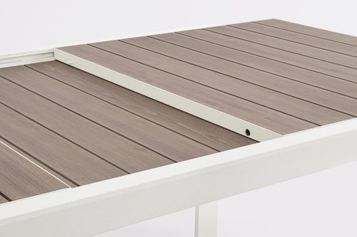 Visuel 6 du produit Table Calla avec allonges coloris blanc en aluminium - 160/240 x 100 cm