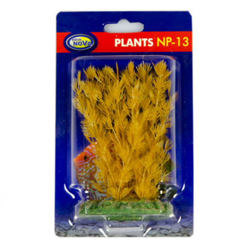 Visuel 2 du produit Plante artificielle pour aquarium, myriophylle jaune, AQUA NOVA - Hauteur 13cm