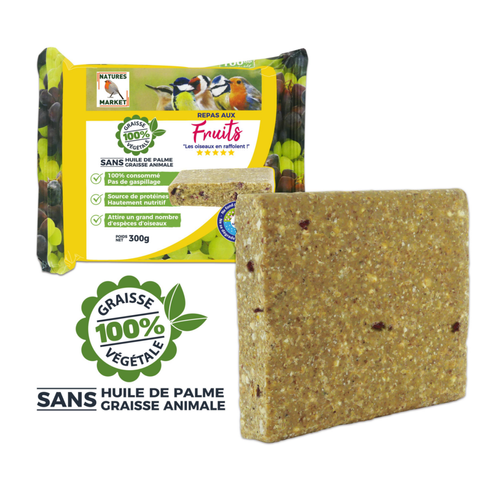Visuel 1 du produit Repas aux fruits pour oiseaux de la nature Natures Market – 300 g