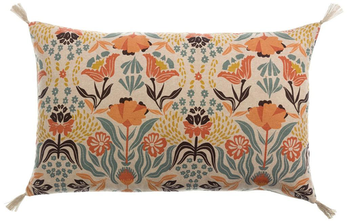 Visuel 1 du produit Coussin coton imprimé multicolore Youri - 65 x 40 cm