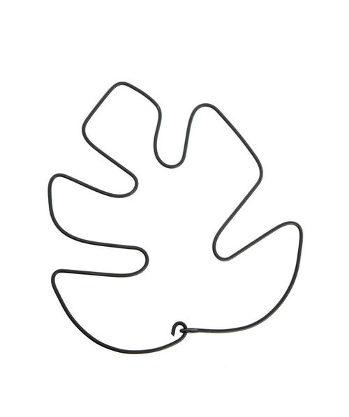 Visuel 1 du produit Support de feuilles pour plantes coloris noir en métal - 26 x 30 cm