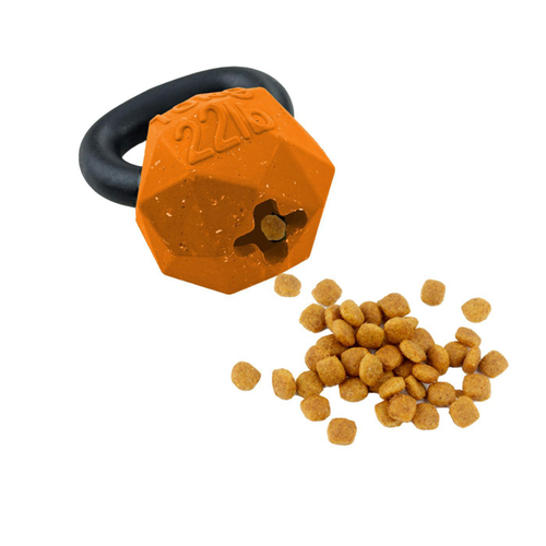 Visuel 4 du produit Jouet pour chien en caoutchouc naturel et Nike Grind coloris orange kettlebell Max Fusion - Taille M