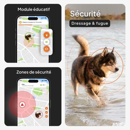 Visuel 4 du produit Traceur GPS pour chien coloris noir sans collier Weenect XT