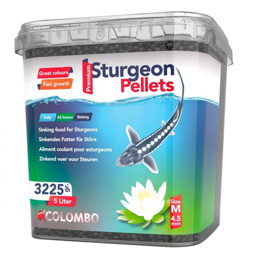 Visuel 1 du produit Granulés nourriture esturgeon 6mm, 3225g - COLOMBO BASSIN - modèle M - 5L
