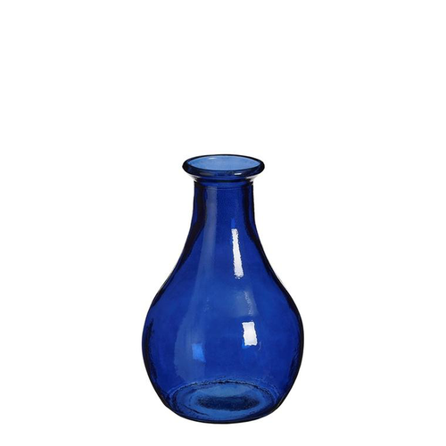 Visuel 1 du produit Vase coloris bleu en verre recyclé Qin - Ø 20 cm