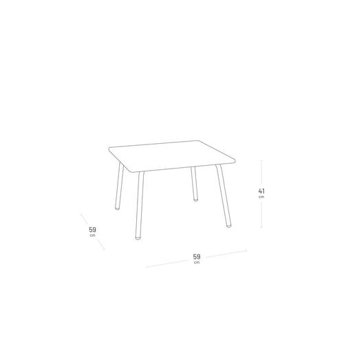 Visuel 5 du produit Table basse Vence Lafuma coloris gris en titane - 59 x 59 x 41 cm