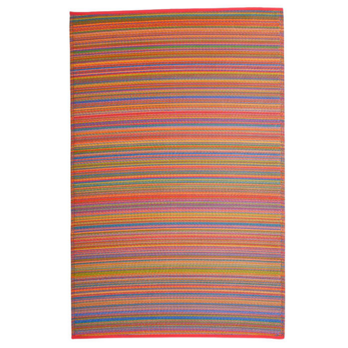 Visuel 1 du produit Tapis Cancun multi en polypropylène recyclé Fab Hab - 90 x 150 cm
