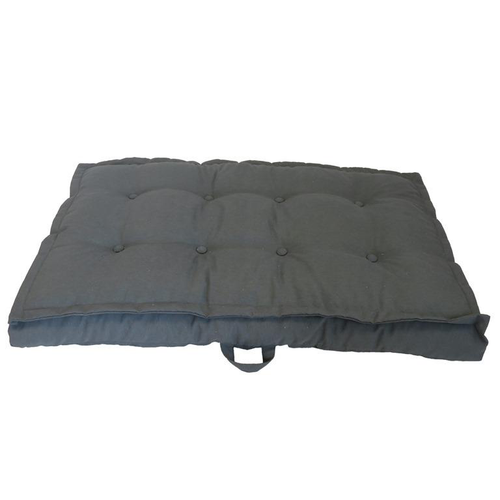 Visuel 1 du produit Coussin d'assise pour palette uni Pierre - 118 x 80 x 15 cm