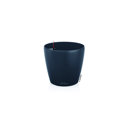 Visuel 1 du produit Pot rond Classico Color 18 kit complet gris ardoise Lechuza - Ø 18 x 17 cm