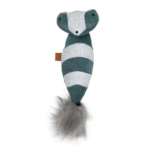 Visuel 1 du produit Jouet pour chat de grande taille coloris bleu raton laveur cuddle Europet - 40 x 11 x 10 cm