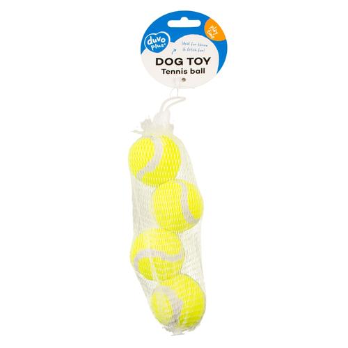 Visuel 2 du produit Jouet pour chien coloris jaune balle de tennis Duvoplus - Ø 4 cm