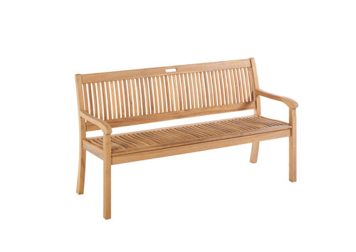 Visuel 1 du produit Banc Séquoïa coloris beige en bois - 158 x 88 x 65 cm